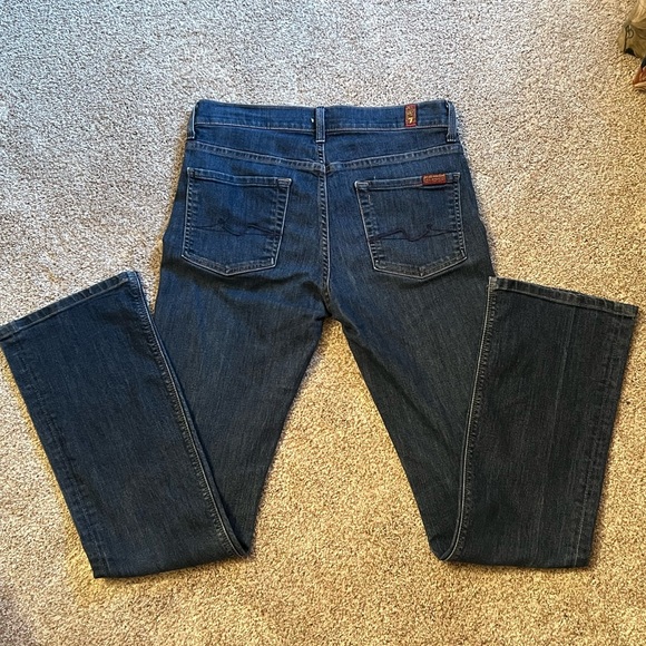 7 For All Mankind High Waist Bootcut Jeans - Picture 2 of 7